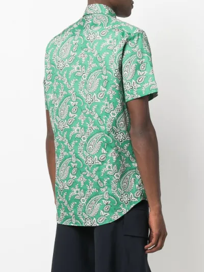 pretty green target print polo