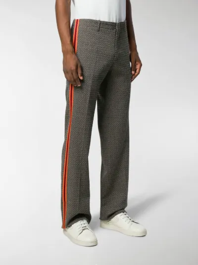 side stripe suit pants