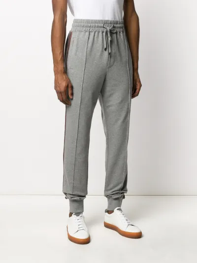 side striped track pants