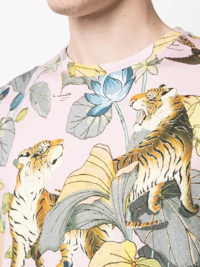 tiger floral shirt
