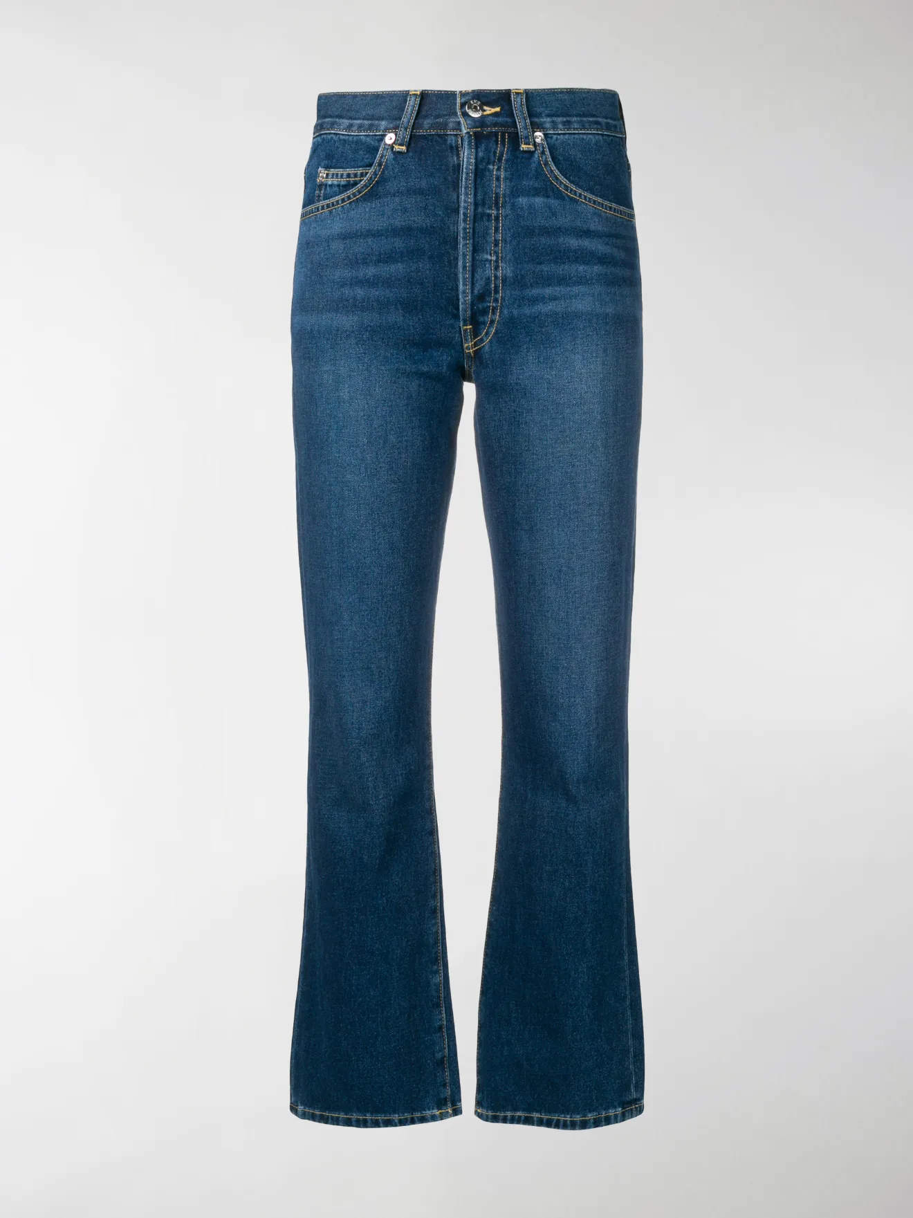 Eve Denim Jane cropped flared jeans blue | MODES