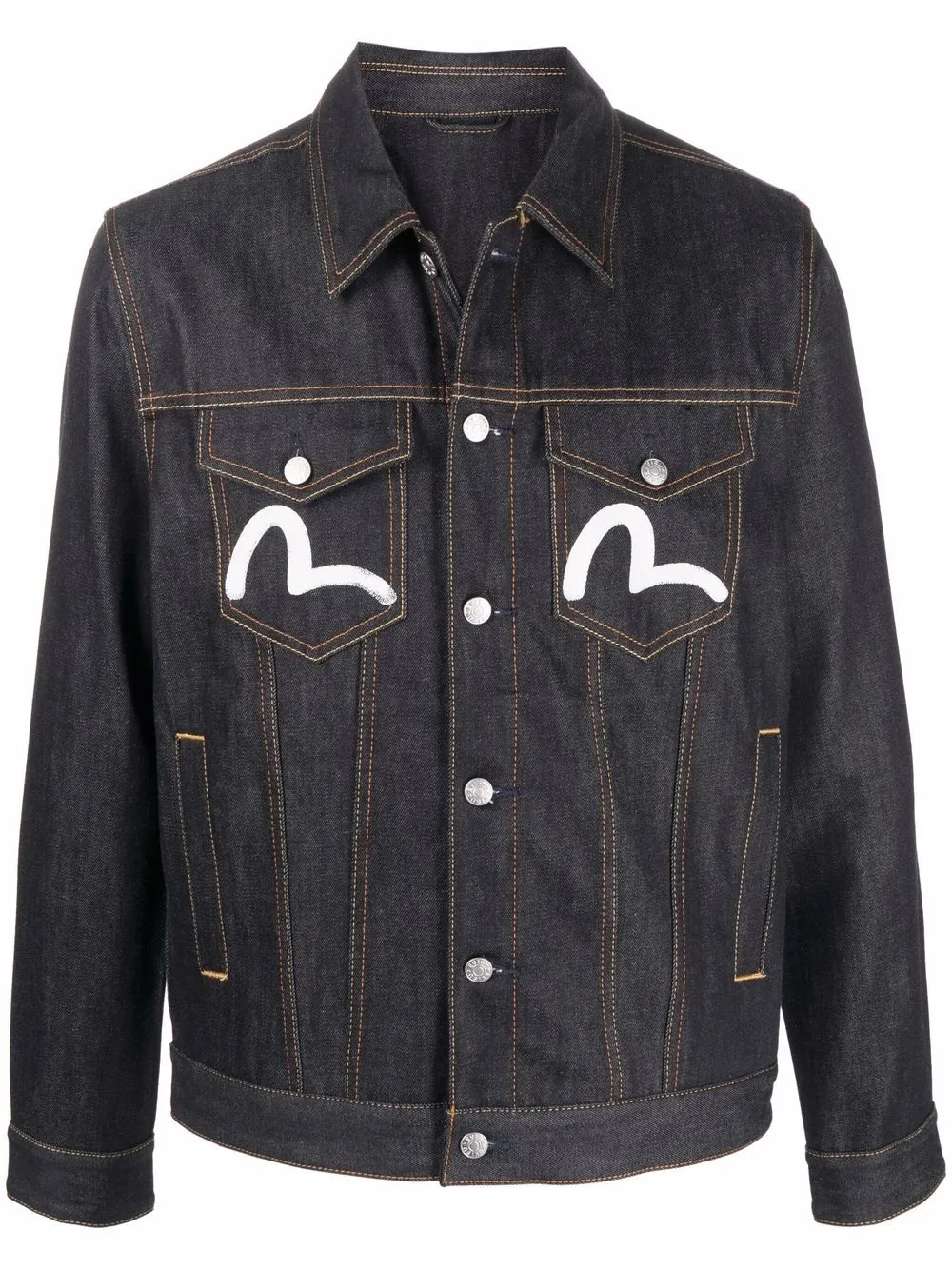 EVISU Seagull print denim jacket Eraldo US