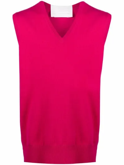 longline sleeveless jumper