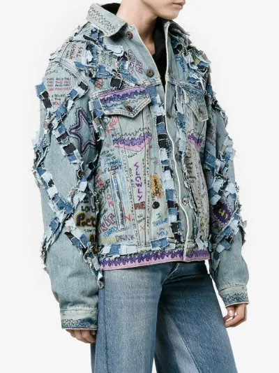 graffiti painted jeans