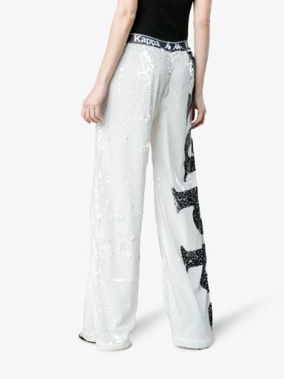 kappa sequin track pants