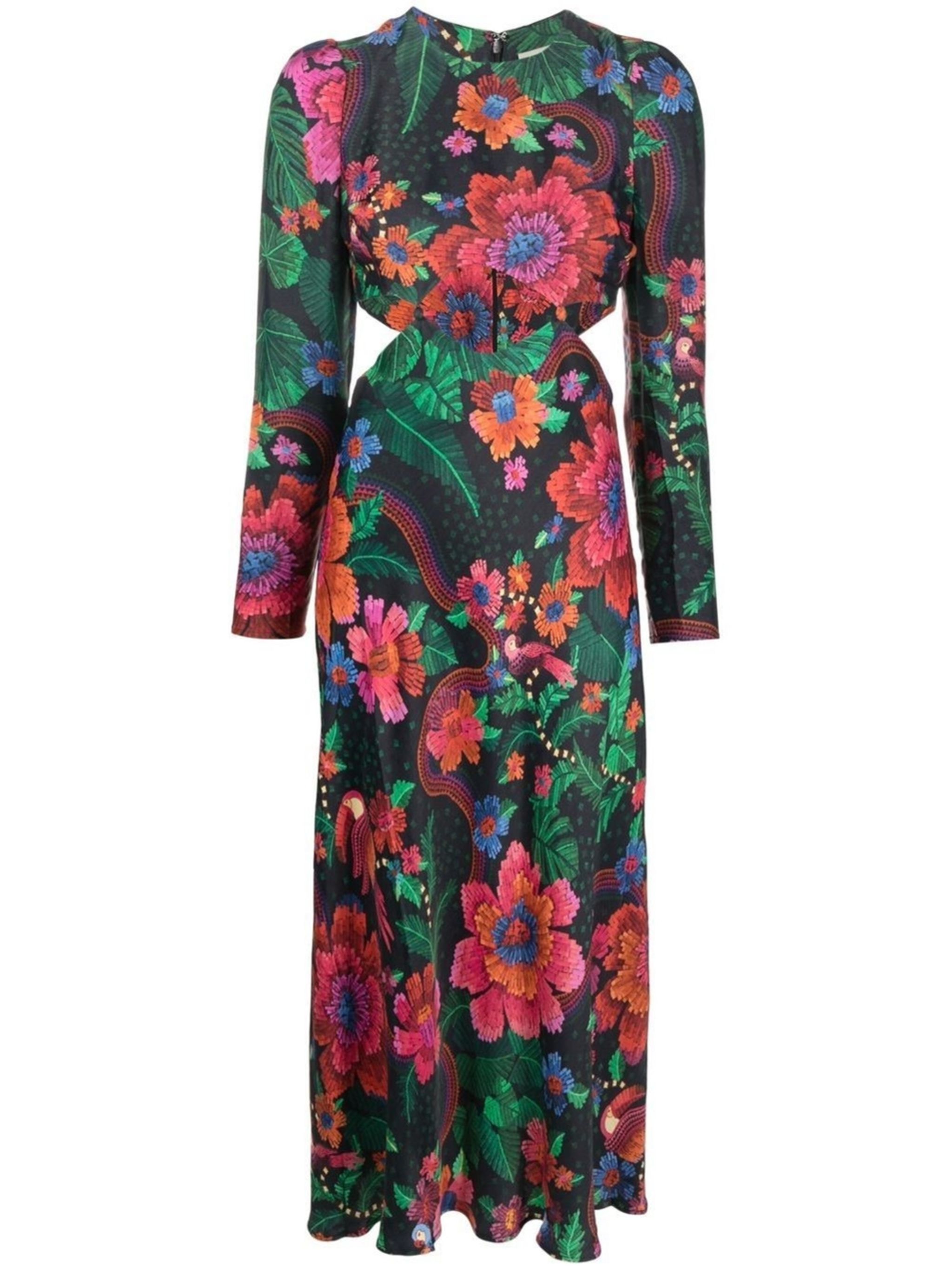 floral-print midi dress | FARM Rio | Eraldo.com US