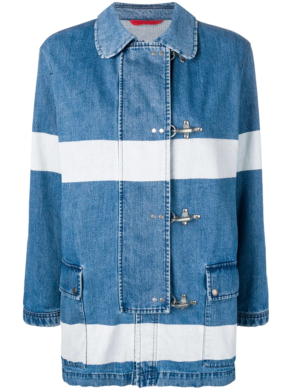 denim duffle coat
