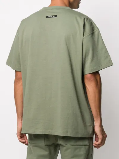 fear of god green t shirt