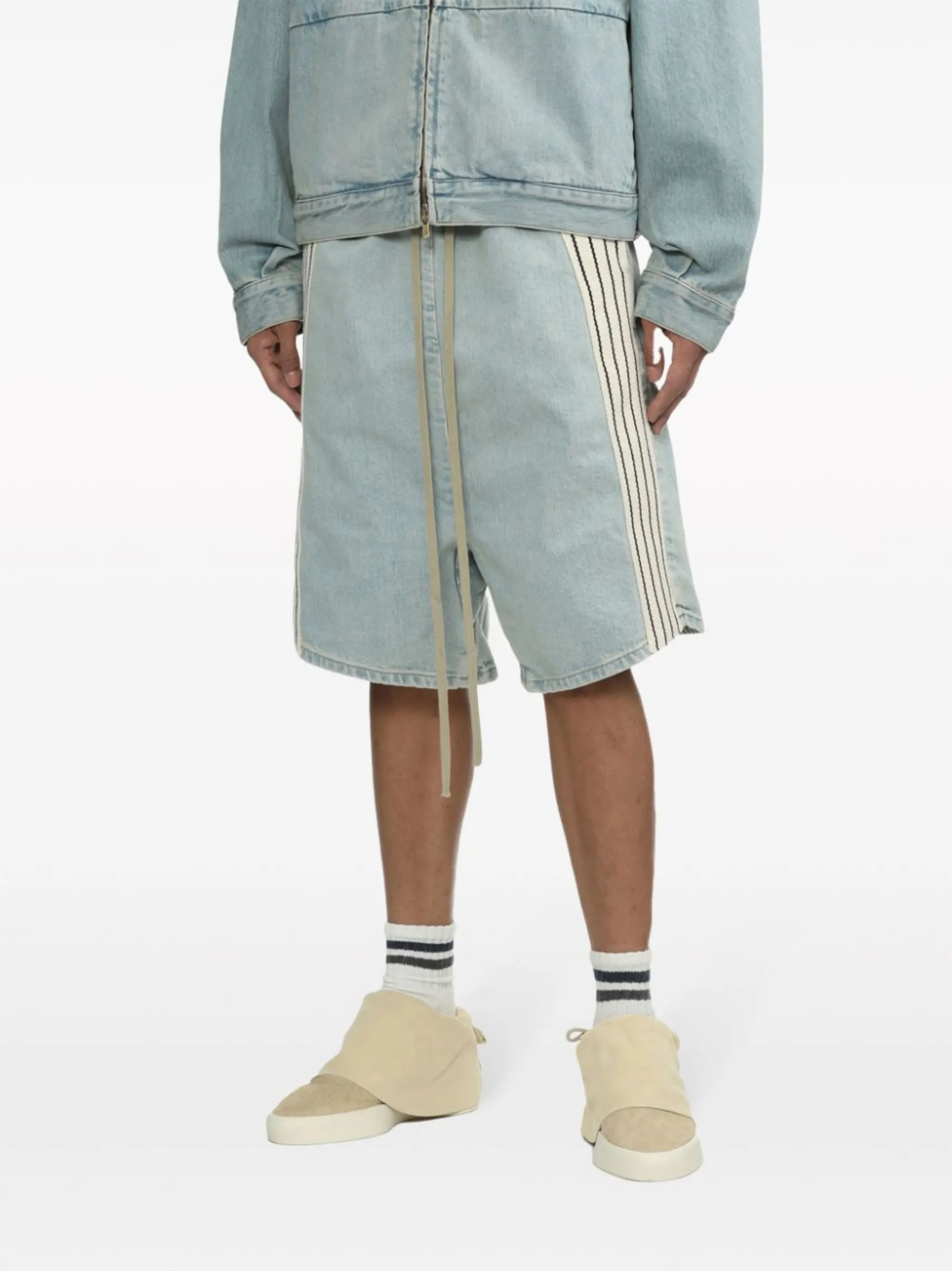 FEAR OF GOD】Denim Stripe Shorts | AYIN