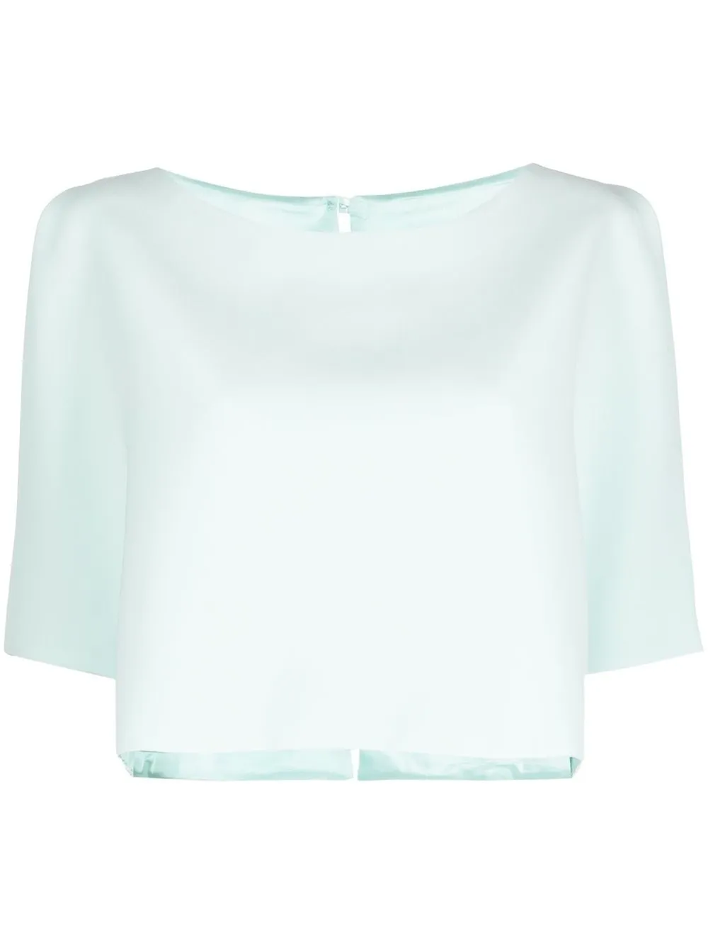 short-sleeve silk blouse | Fely Campo 