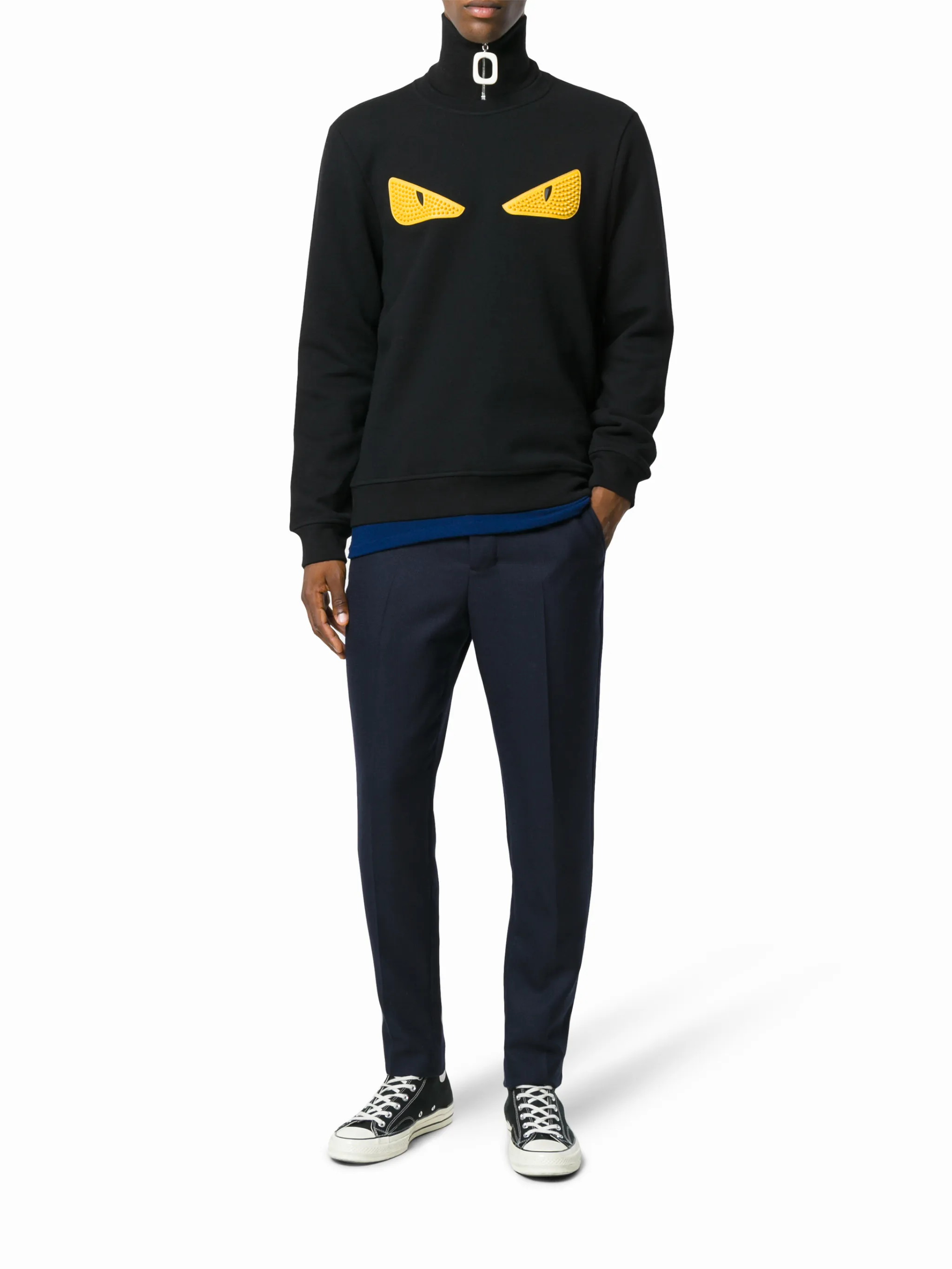 Fendi sweatshirt eyes sale