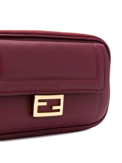 Fendi mini logo store canvas crossbody bag