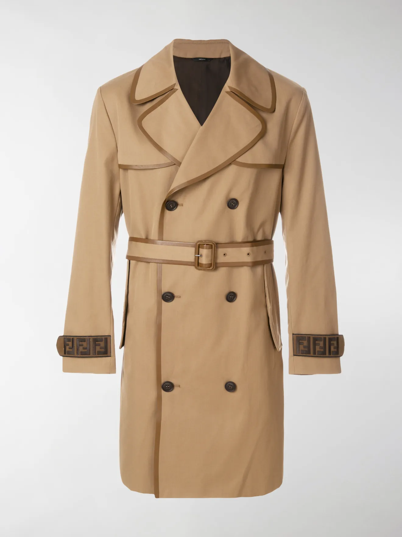 fendi trench coat logo