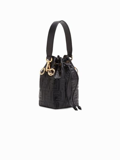 Fendi Mon Tresor Mini Bucket Bag in Black