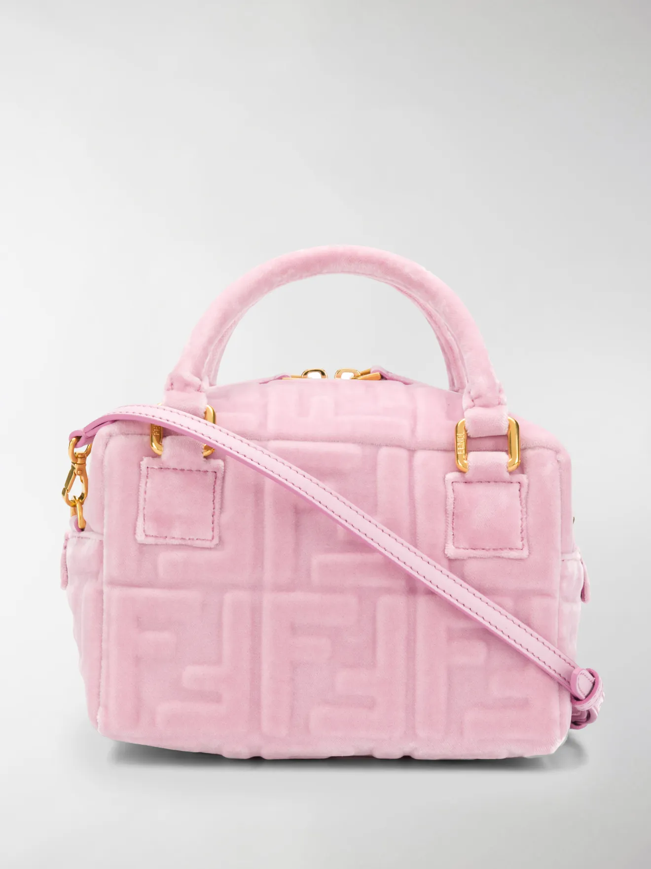 Fendi Borsa FF Boston mini rosa | MODES