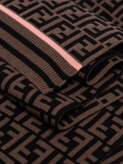 black and brown fendi scarf