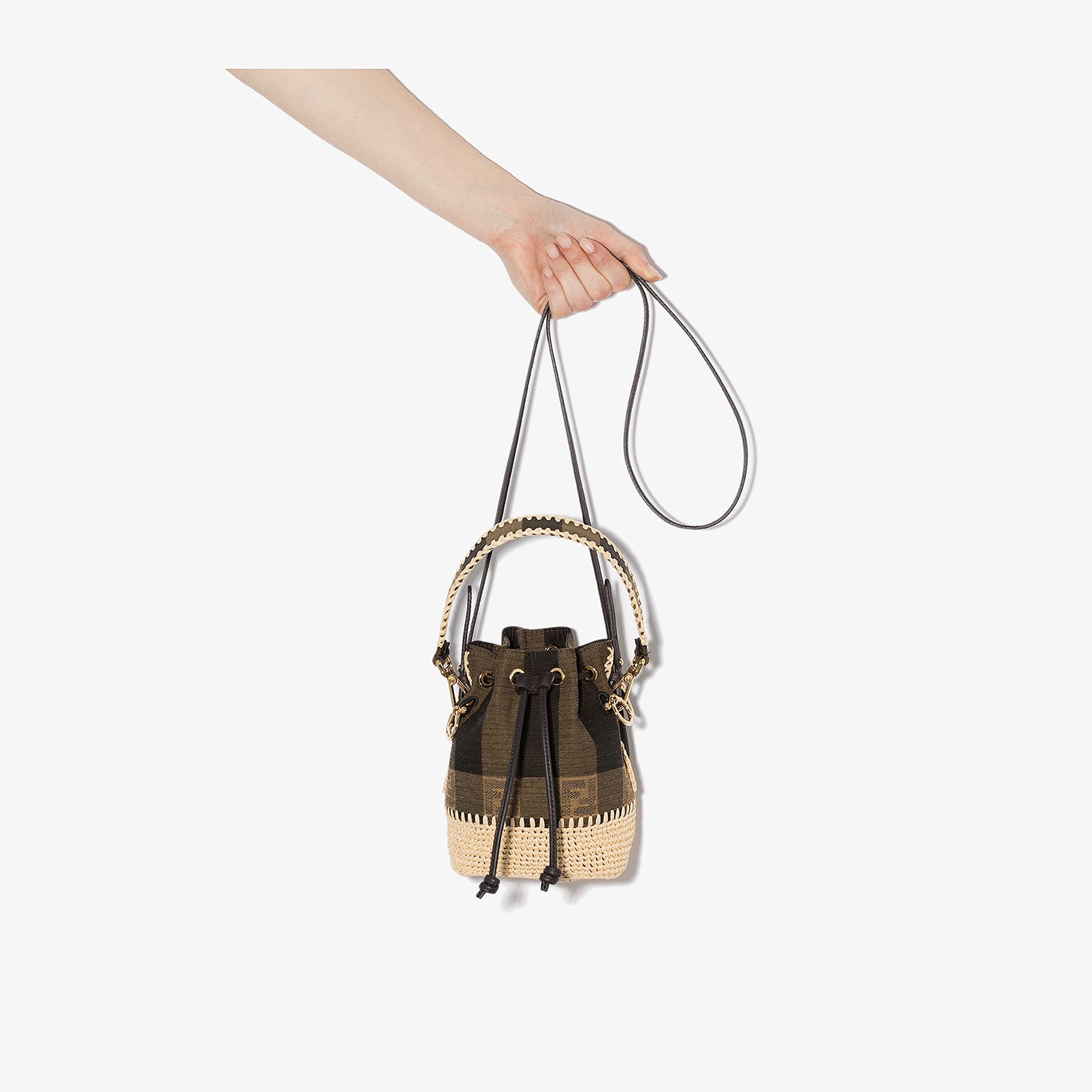 mon tresor mini bucket bag