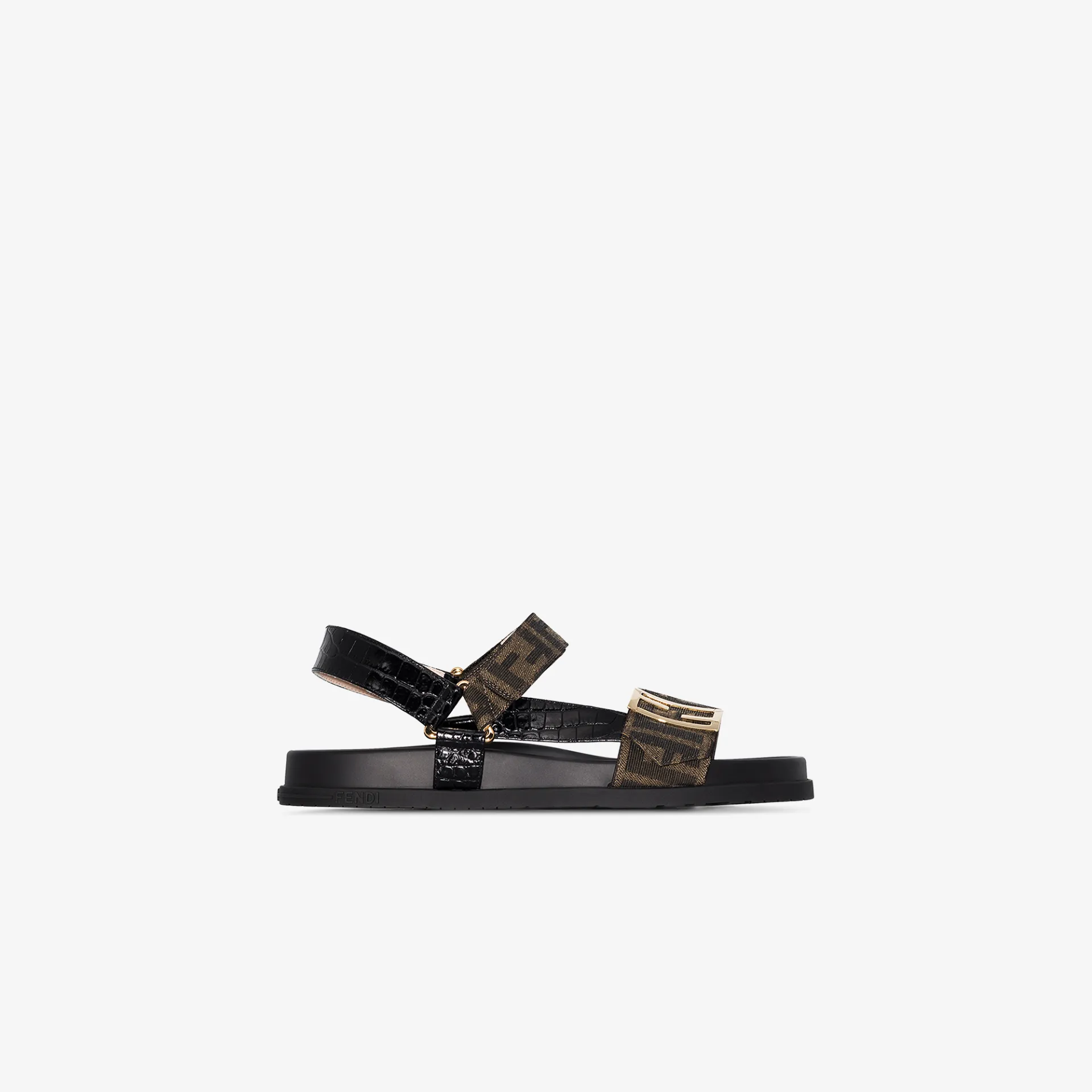 fendi logo sandal