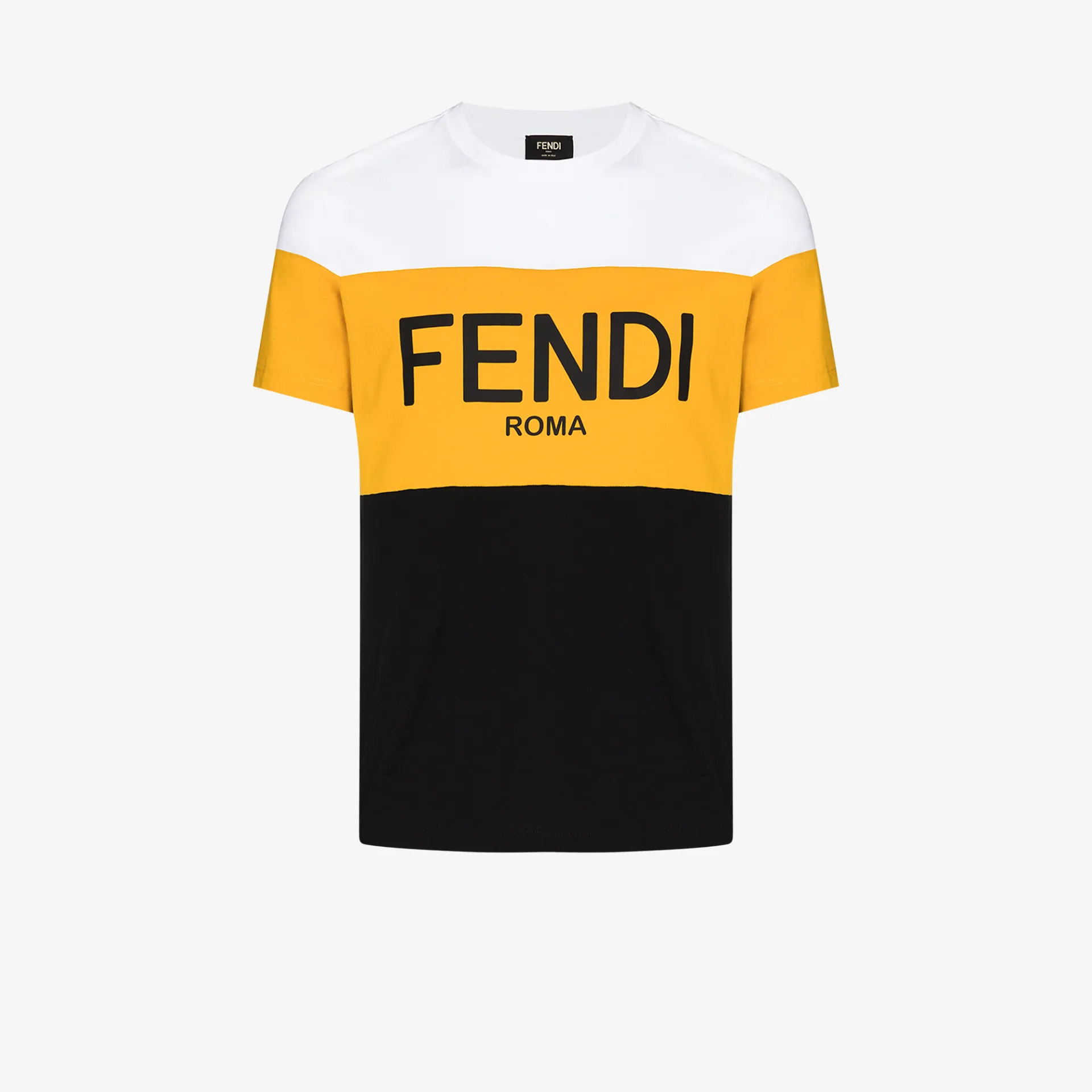 black and yellow fendi shirt