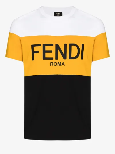 black and yellow fendi shirt