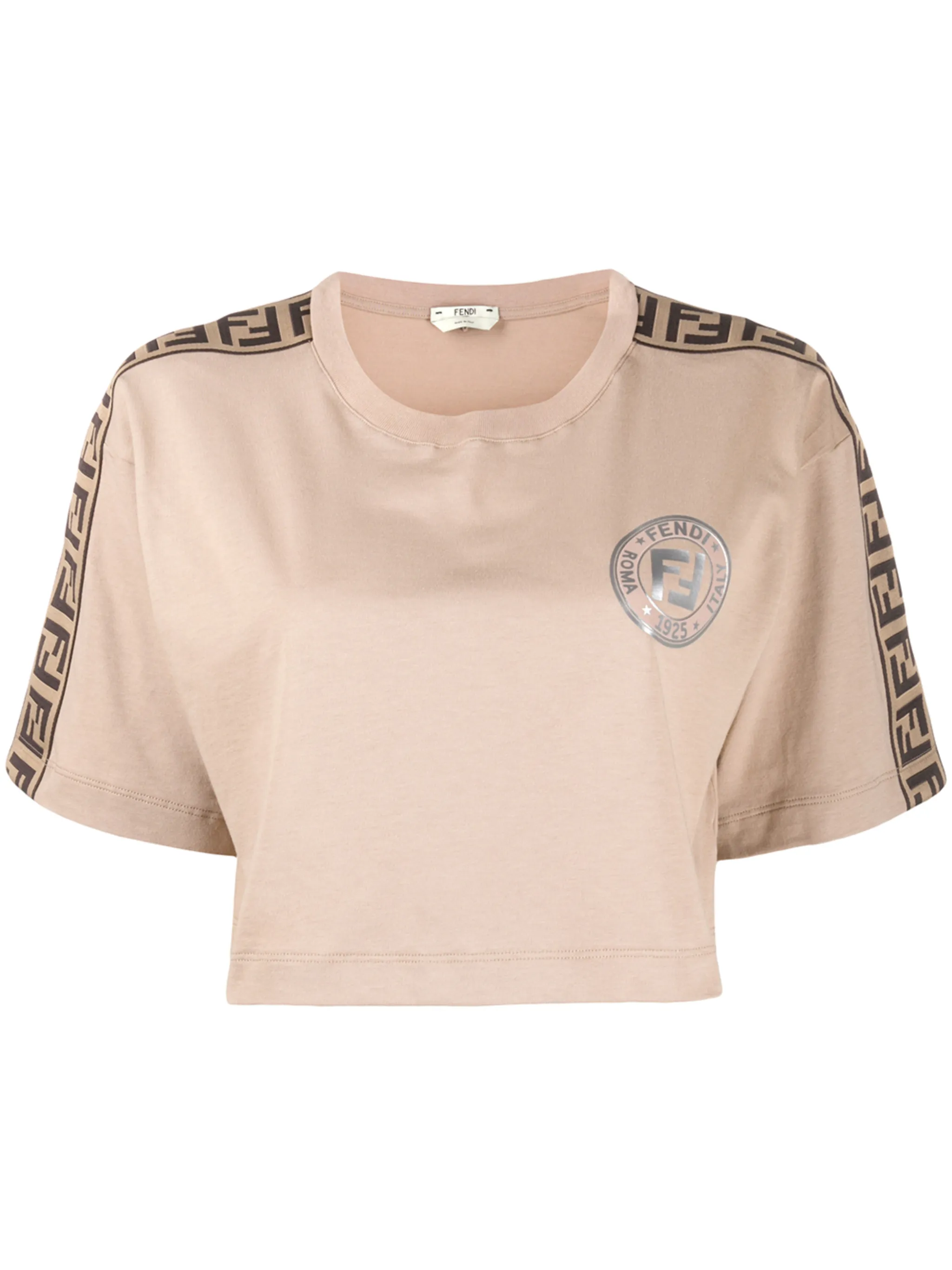 FENDI embroidered logo collar shirt | Eraldo.com US