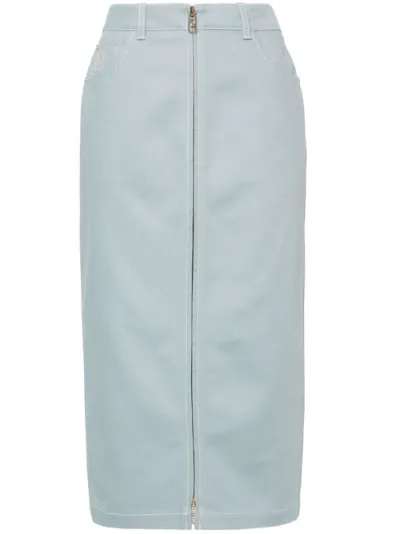 denim midi skirt | FENDI | Eraldo.com DE 