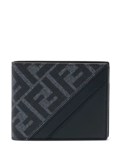 FENDI Diagonal leather wallet Eraldo DE