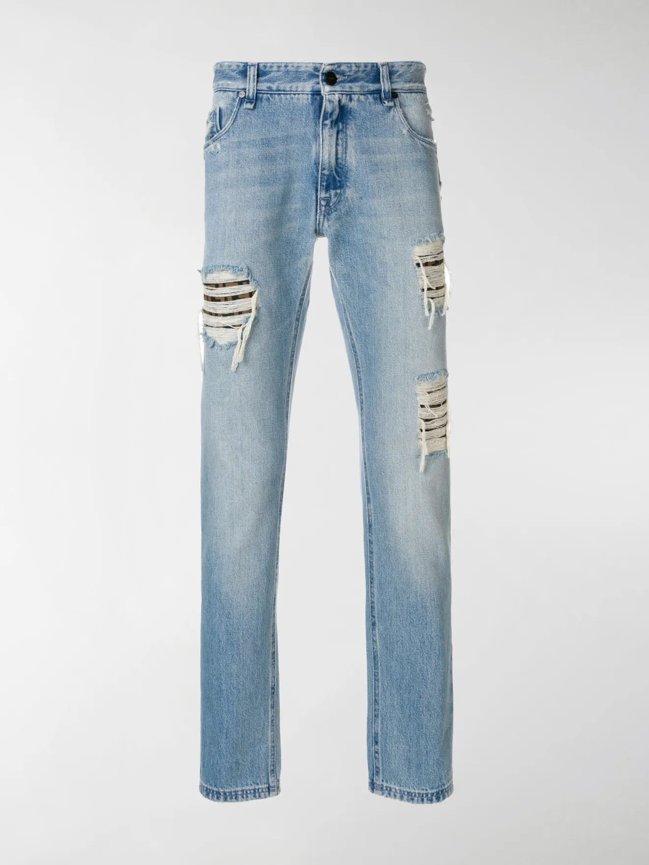 fendi distressed jeans