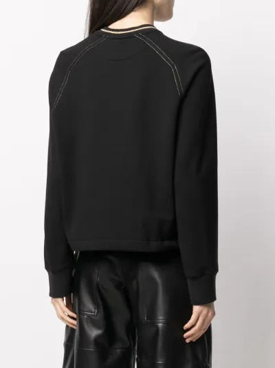 Fendi black cotton on sale sweatshirt