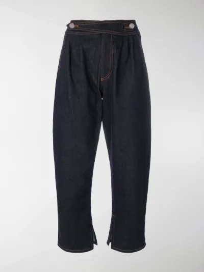 embellished cropped jeans