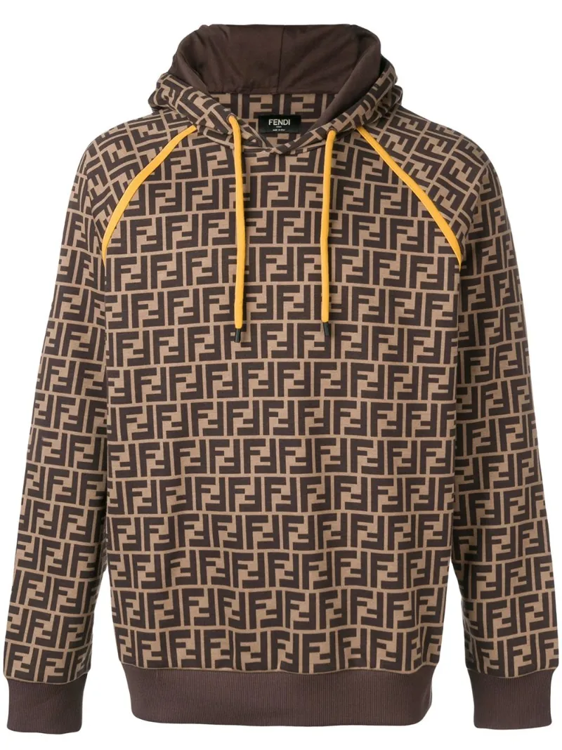 Fendi Felpa con logo FF marrone | MODES