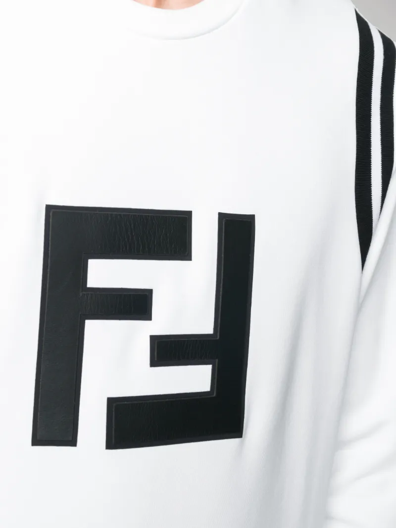 Fendi Felpa con logo FF bianco | MODES