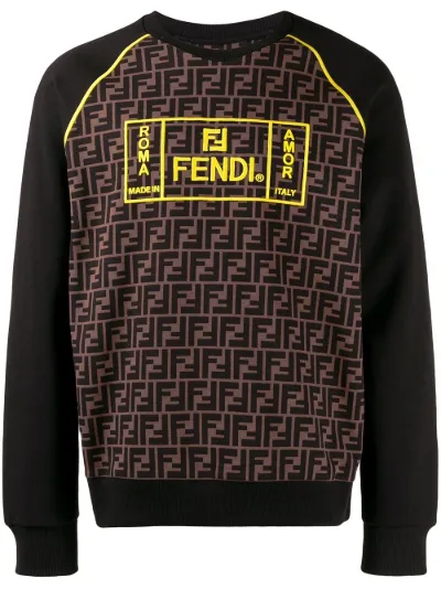 felpa fendi nera