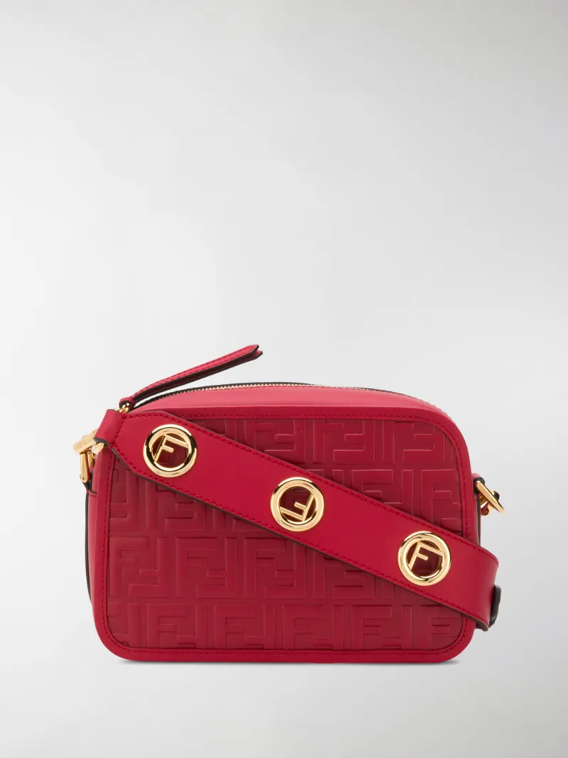 fendi red camera bag