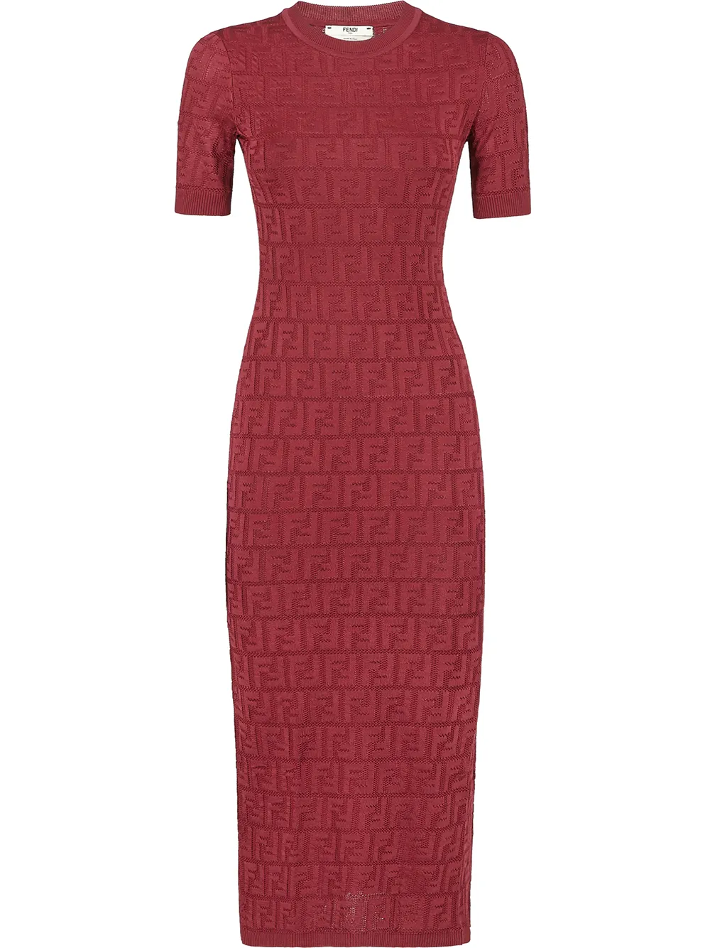 Red store fendi dress