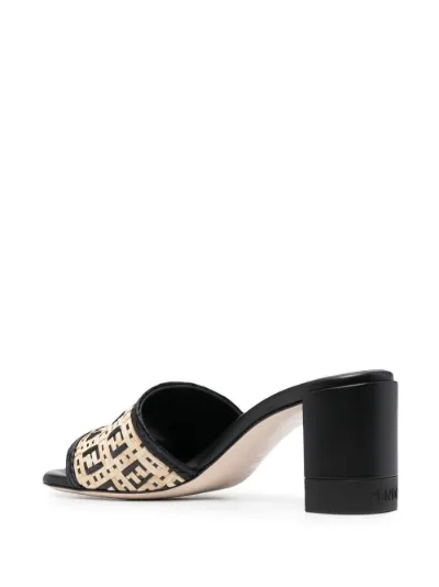 FF-interlaced raffia mules | Fendi | Eraldo.com