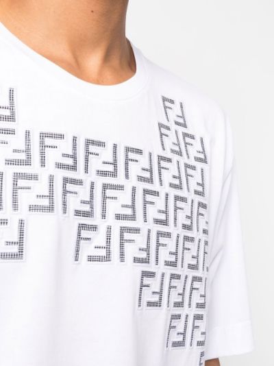 Fendi t shirt ff on sale logo