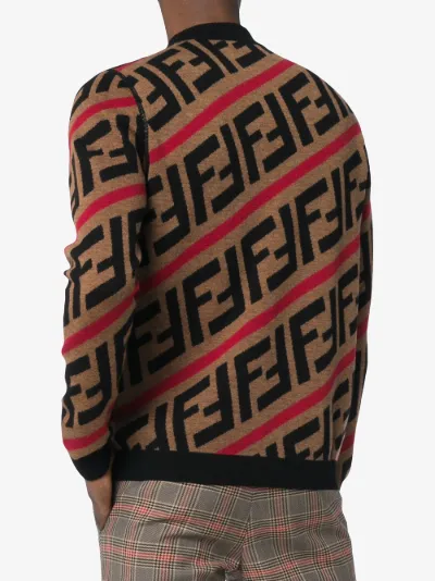 fendi diagonal monogram sweater