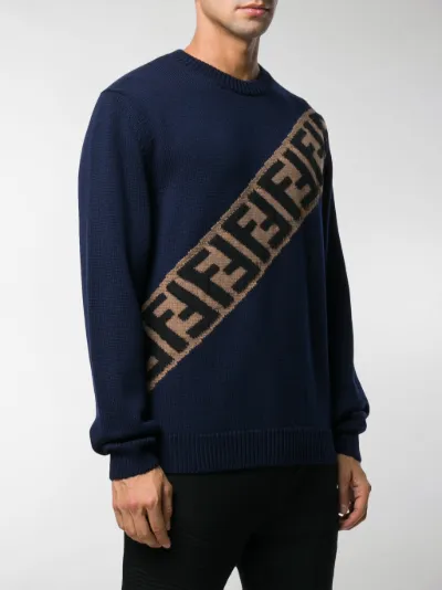 fendi logo knit sweater