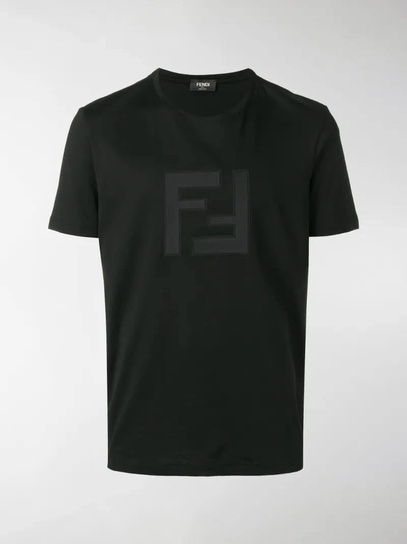 Fendi FF logo patch crew neck T-shirt 