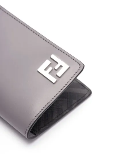 FENDI FF logo plaque leather wallet Eraldo FR