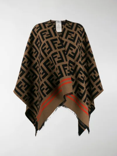 fendi monogram poncho