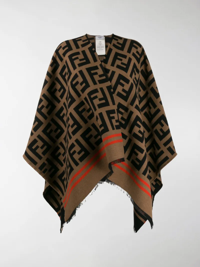 poncho fendi logo