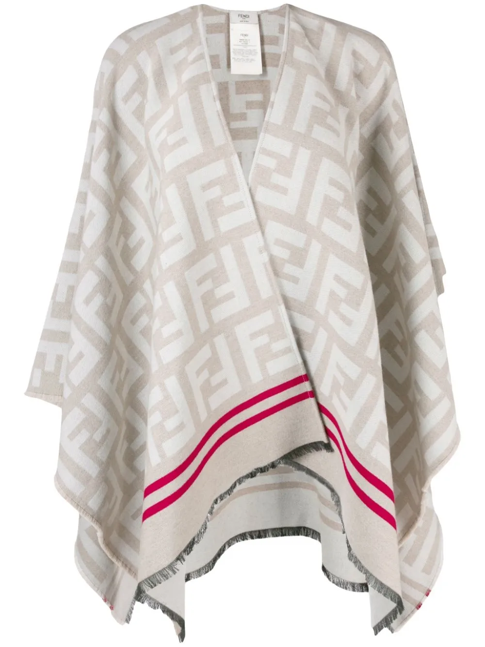 Fendi on sale poncho logo