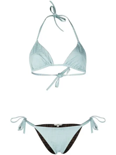 FENDI FF logo print reversible bikini set Eraldo RO