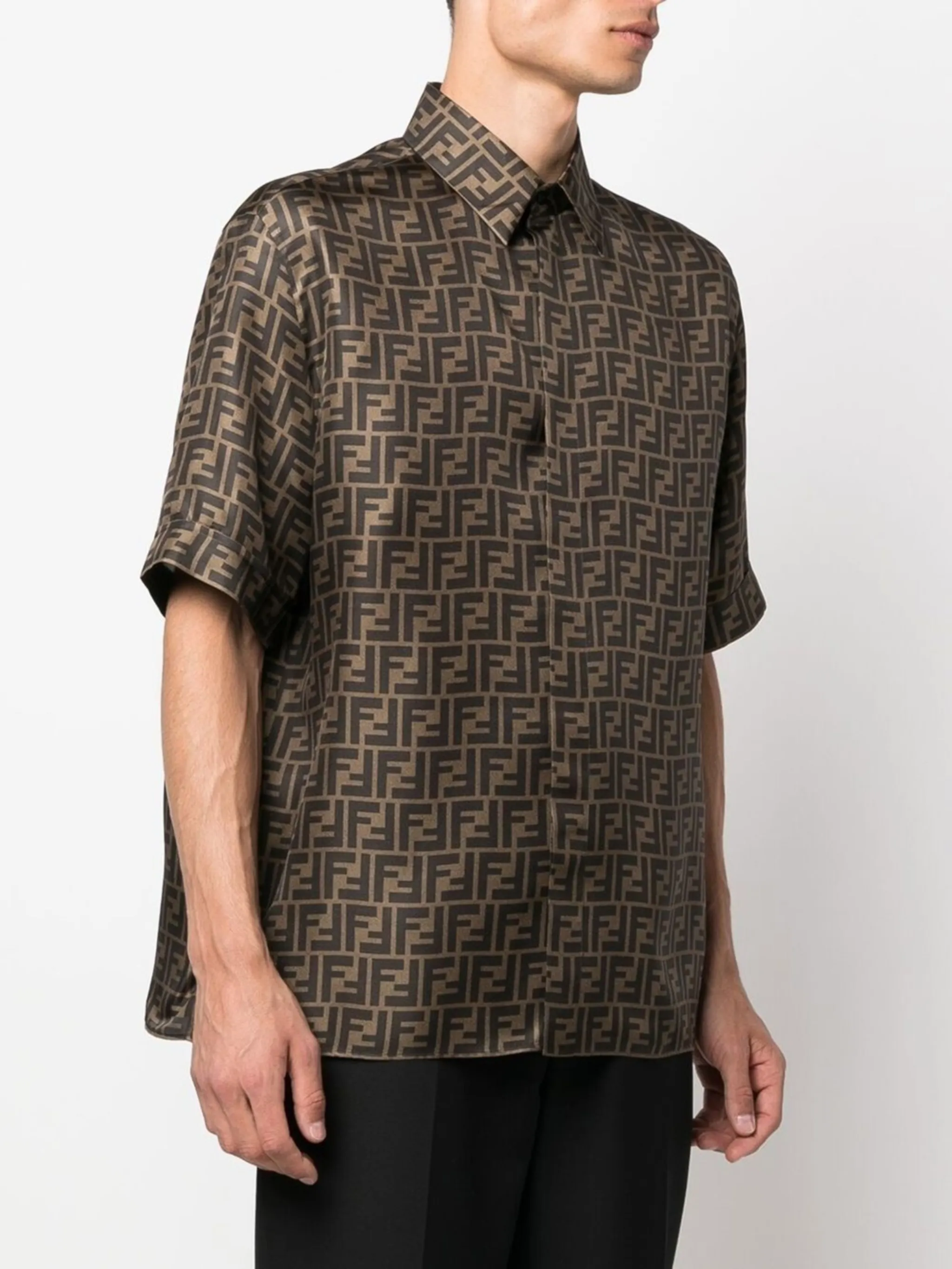 Fendi silk shirt mens online