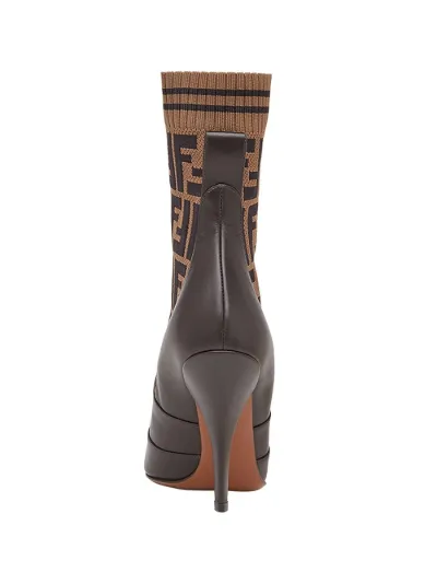 fendi motif ankle boots
