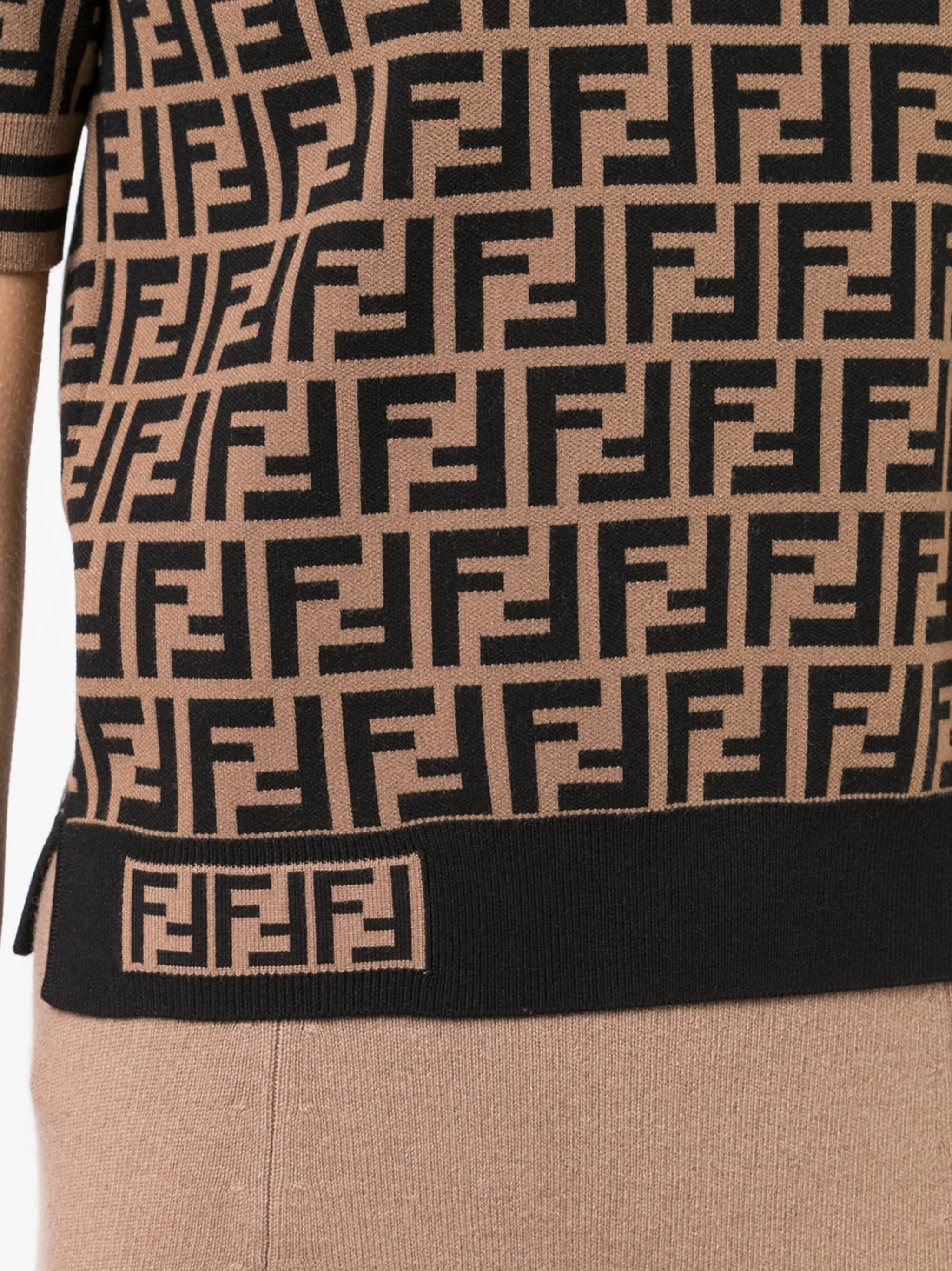 FENDI FF motif knitted top | Eraldo.com FR