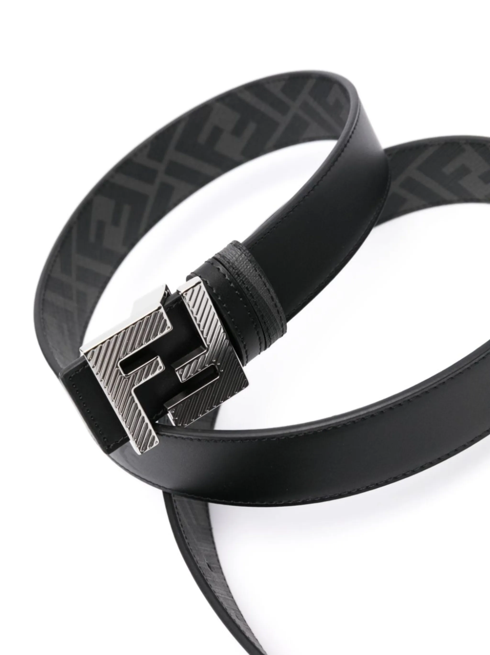 アクセサリーその他 FENDI FF leather belt FF Belt Leather Black | Fendi