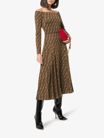 fendi midi dress